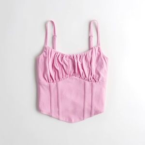 Ruched Seam Crop Cami